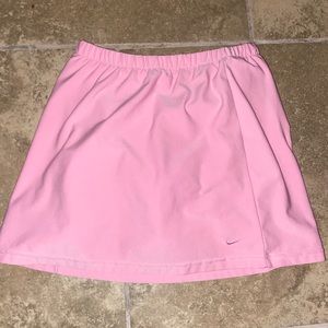Pink Nike sports mini skirt